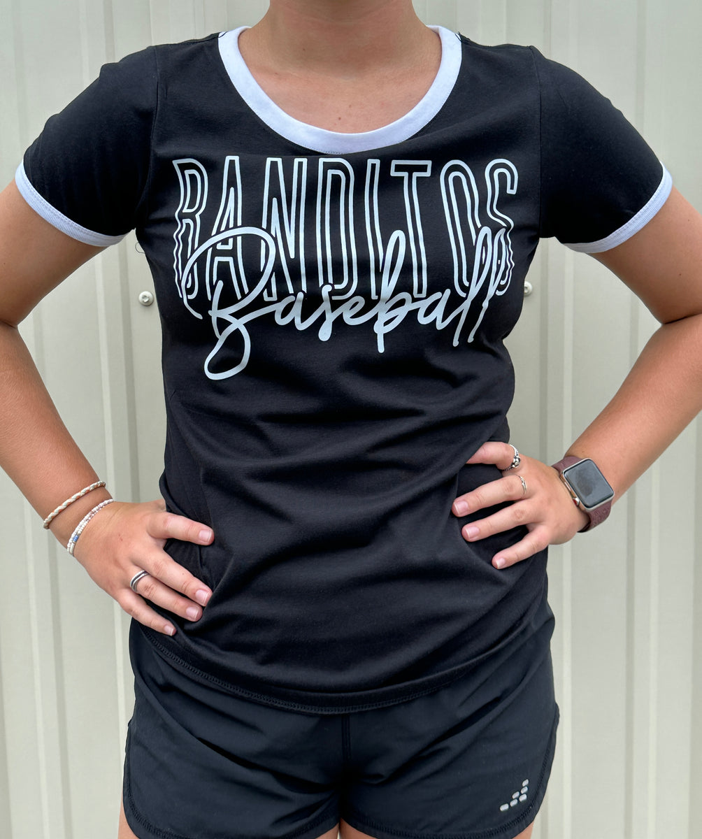 【新品】24SS GDC Logo Ringer Girls TEE S Justice Girls Tie-Front Ringer Graphic T-Shirt, Sizes 5-18