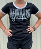 Ladies Ringer Tee - Black