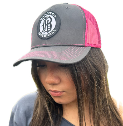 Pink/Grey Mesh Back Cap